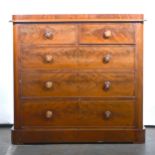 Victorian mahogany chest of drawers.