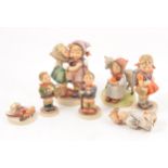 Small collection of Hummel figurines