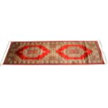 Persian pattern red ground runner