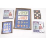 Large collection of Commenorative coin sets and bank notes