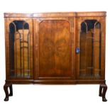 Walnut china cabinet