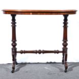 Victorian mahogany stretcher table.