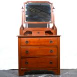 Victorian dressing table, washstand and a towel rail