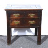 George III oak commode