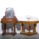 Victorian mahogany duchess pair