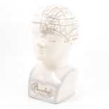 Modern pottery Phrenology head