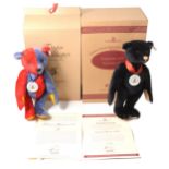 Two Modern Steiff teddy bears; club edition 1999/2000 & 2000/2001