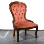 Reproduction beech nursing chair