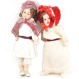 Two German composition dolls; a Heubach and Koppelsdor and one other.