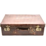 Vintage leather suitcase