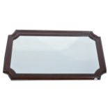 A mahogany framed wall mirror,