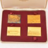 Passenger Railway 150th Anniversary silver gilt stamps