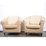 Pair of modern tub chairs