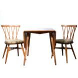 Ercol dining table and four chairs