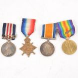 140 BMBR. H Owen R.A. 840116, set of four WWI Medals to include Bravery in The Field.