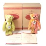 Two Modern Steiff teddy bears, 1999/2000 club edition and School Starter 1998/1999