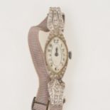 Rolex Prima -a lady's diamond set cocktail watch,