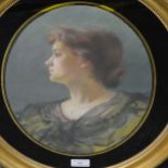 English School, early 19th Century, portrait of a lady, pastel
