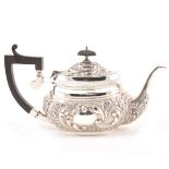 A silver bachelor teapot,