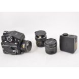 Mamiya 645 Medium Format camera, with lenses