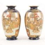 Pair of Japanese Satsuma vases