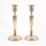 Pair of silver candlesticks