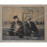 Honore Daumier - 'Apres l'audience les Gens de Justice,' and 'Les Gens de Justice,'