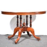 Victorian mahogany tea table