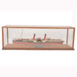 Model of a paddle steamer 'Lord of the Isles' by J G Wood, circa 1990s