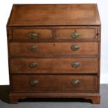 George III oak bureau