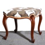 Victorian style mahogany stool