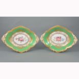 A pair of Royal Crown Derby dessert dishes,