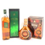 Johnnie Walker - Green Label, and Swing, both early 1990s bottlings