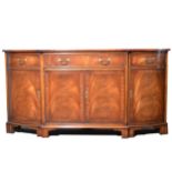 Bevan & Funnell mahogany bowfront sideboard,