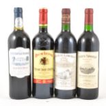 Assorted Saint-Emilion including Ch Laroque 1988