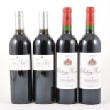 Three bottles of French red, and four bottles of Lebanese red wine