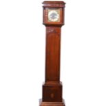 A mahogany cased Grandmother clock