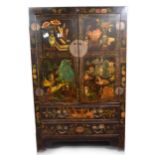 Chinese lacquered cupboard