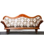 Victorian mahogany sofa