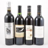 A selection of American red wines