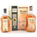 Two bottlings of Jura, 10 year old, single Islay malt Scotch whisky