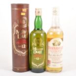 Two bottles of single Speyside malt Scotch whisky, 1980s bottlings