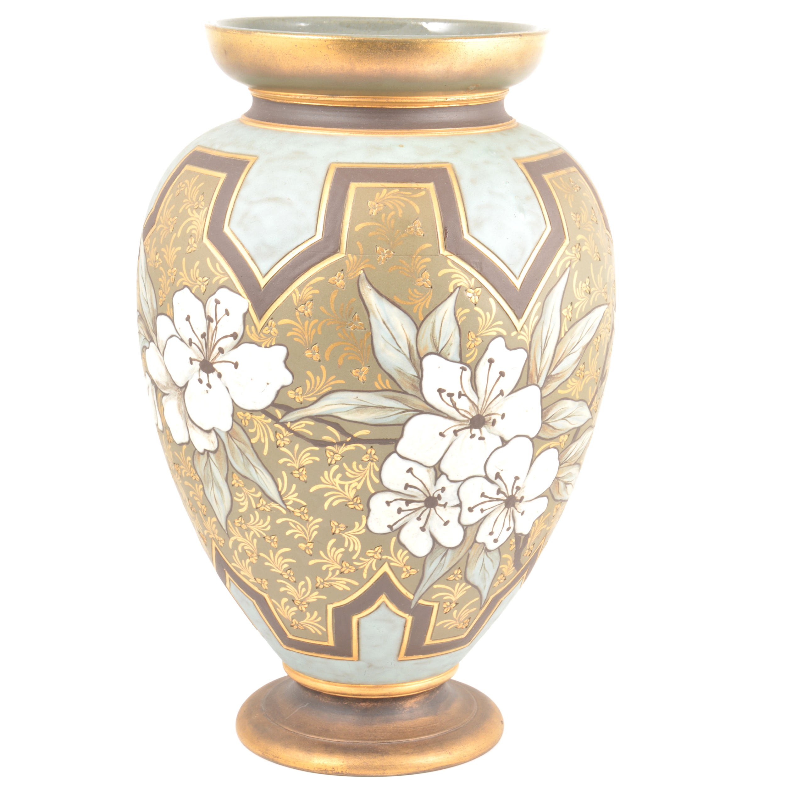 Large Doulton Silicon vase by Eliza Simmance