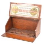 A 19th Century mahogany slope top samples box
