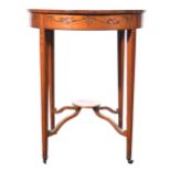 Edwardian painted mahogany occasional table