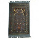 Persian cotton rug and two others