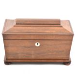 Victorian rosewood tea caddy