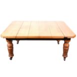 Edwardian oak dining table
