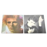 David Bowie; Two LP vinyl records.