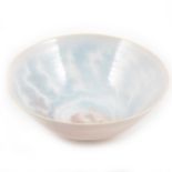 A studio pottery porcelain bowl by David James White
